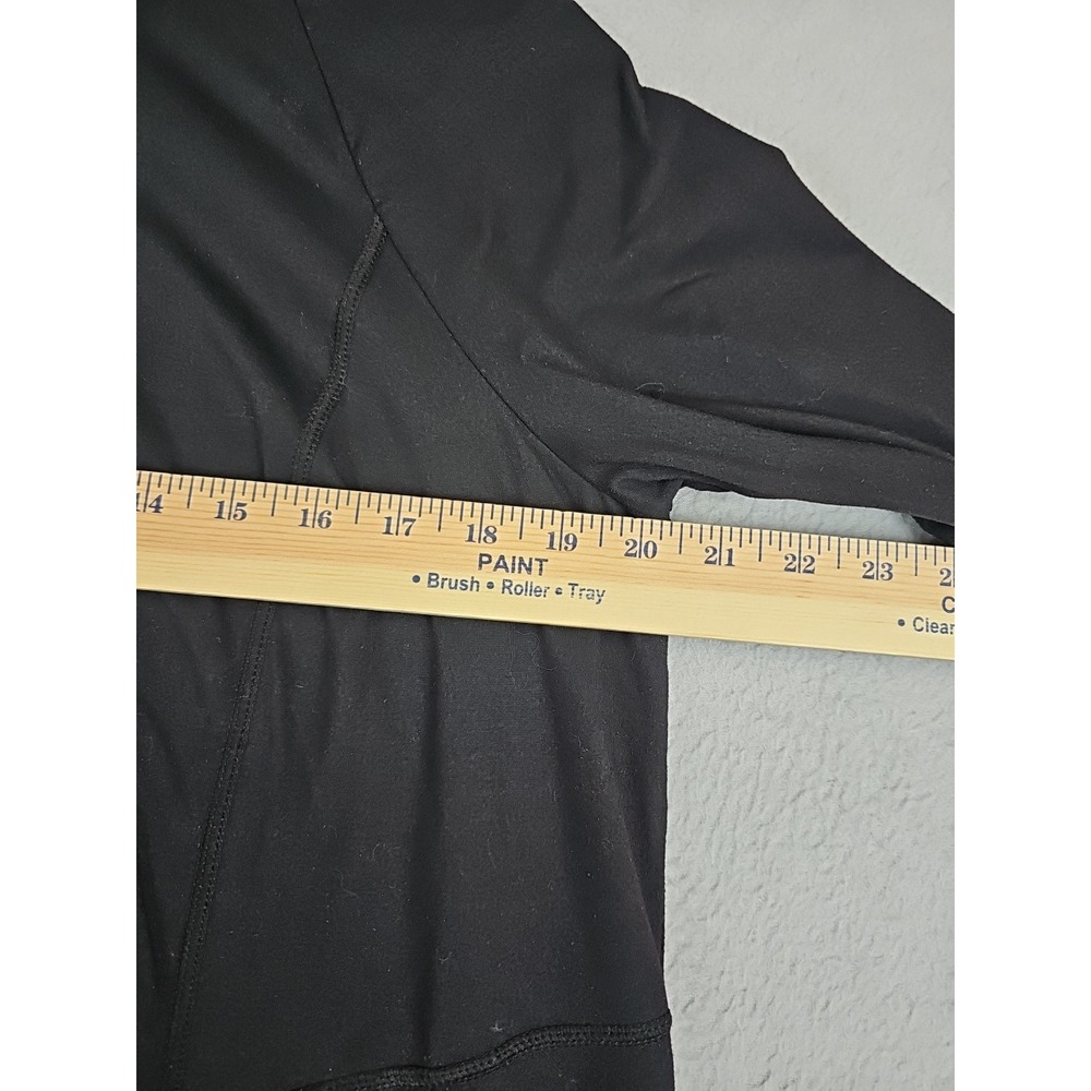 J Jill Fit Out & About Zip Front Hoodie Medium Petite Black Performance Pockets - Picture 3 of 7